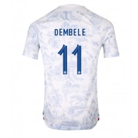 France Ousmane Dembele #11 Replica Away Shirt World Cup 2022 Short Sleeve